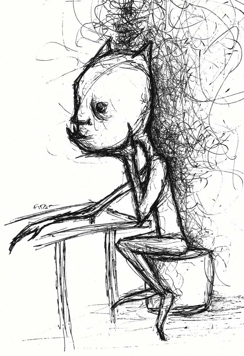 Ink on paper