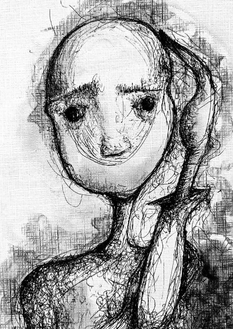 Ink & charcoal on canvas